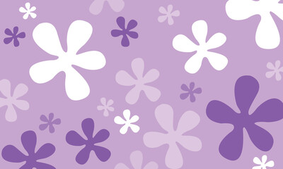 Background of flowers and sky with flower shaped clouds. modern art background template vector element. floral pattern. Background Bikini Atoll