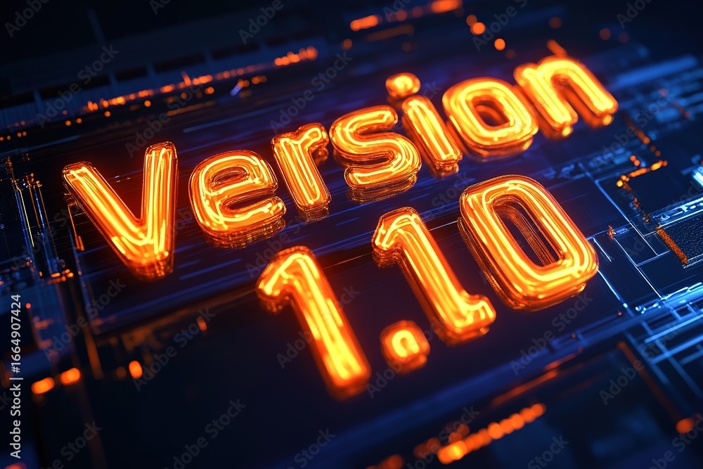 Poster glowing text 