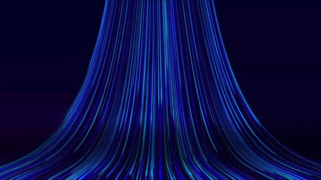 Data sorting. Abstract digital background. Big data visualization. 4k animation.