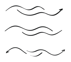 Dark graphic of three wavy lines