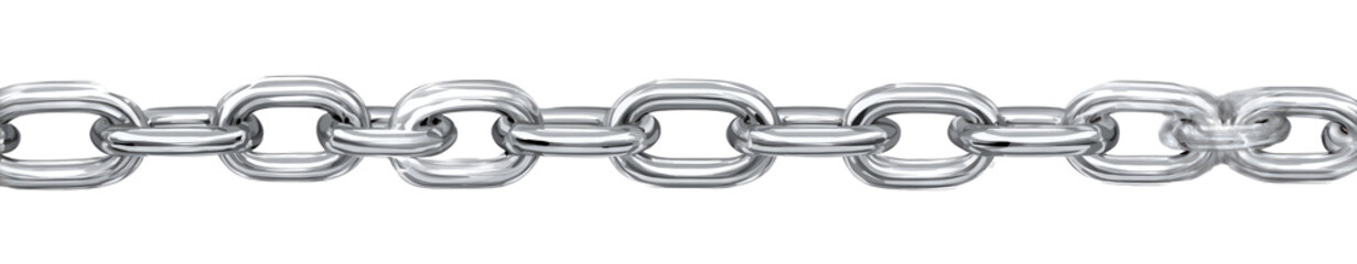 Obraz premium Gray metal chain links