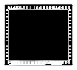 Square frame with repeating horizontal lines