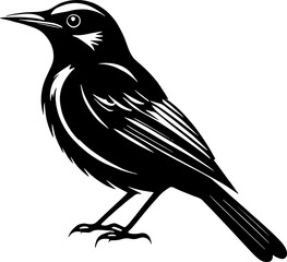 Minimalist Bird Icon for Wildlife and Nature Branding