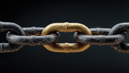 Close-up of a chain link