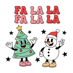 set of christmas elements