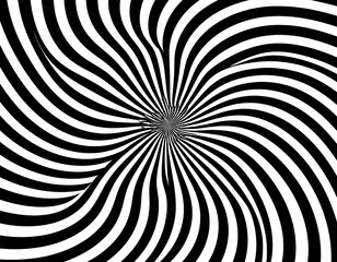 Black and white swirling lines