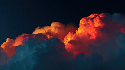 Dramatic sunset clouds