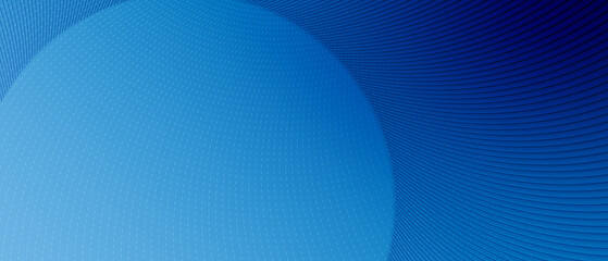 Abstract halftone background of small dots and wavy lines in blue background