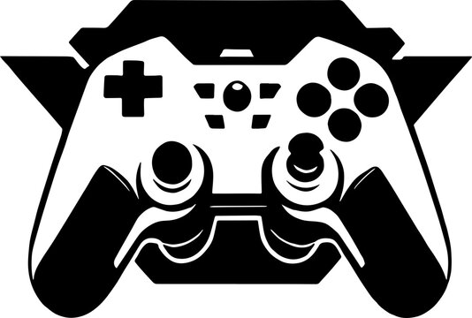 Minimalist Gaming Remote Icon for Entertainment and E sports Branding