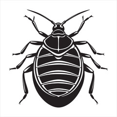 A Close-up Macro Shot of a Bed Bug, a Common and Nocturnal Blood-sucking Pest Found Hiding in Mattresses and Furniture