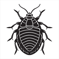 A Close-up Macro Shot of a Mealybug, a Common Plant Pest with a Unique White, Cottony, Waxy Coating and a Plant-Damaging Feeding Habit