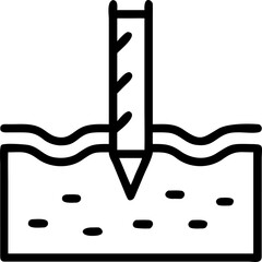 geotechnical vector icon on white or transparent background. types of engineering or engineering icons items Stroke icon collections. Editable Stroke icon collection Outline icon.