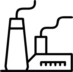 industrial vector icon on white or transparent background. types of engineering or engineering icons items Stroke icon collections. Editable Stroke icon collection Outline icon.