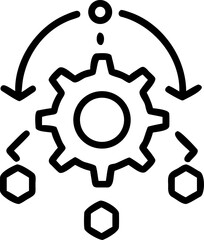 software engineering vector icon on white or transparent background. types of engineering or engineering icons items Stroke icon collections. Editable Stroke icon collection Outline icon.