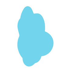 Vector blue cloud