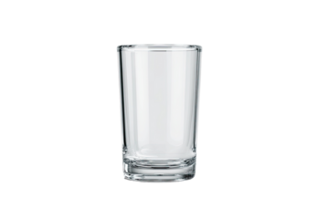 Clear short glass tumbler
