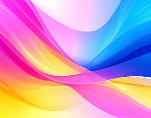 Abstract image of flowing, vibrant, multicolored waves
