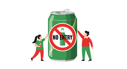 Healthy lifestyle choices encouraging abstinence from sugary drinks for better well being and personal growth