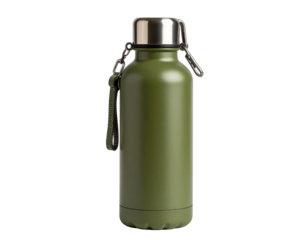 Stylish olive green water bottle keeps you hydrated on all your adventures, eco-friendly choice