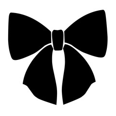 tie ribbon vector silhouette