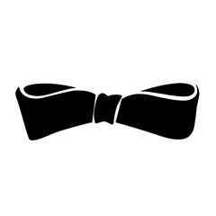 tie ribbon vector silhouette
