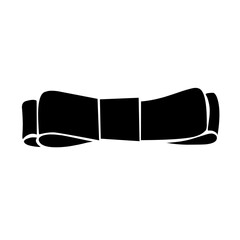 tie ribbon vector silhouette