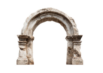 Obraz premium Ruined archway, ancient stone, carved details