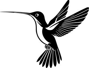 Minimalist Hummingbird Icon
