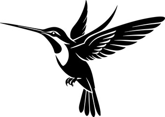 Minimalist Hummingbird Icon
