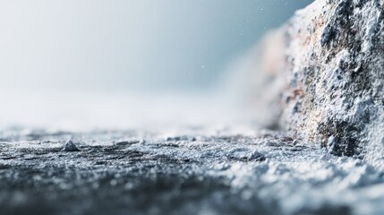 Naklejka premium Powdered concrete surface