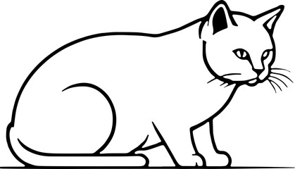 Creative Cat Graphic Element for Innovative Brand Identity