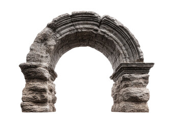 Obraz premium Ancient stone archway, weathered gray