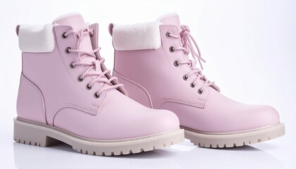 pink rubber boots