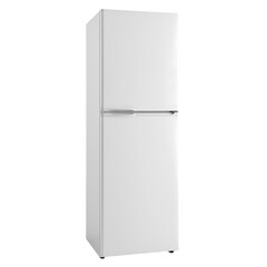 Modern White Refrigerator isolated on transparent background
