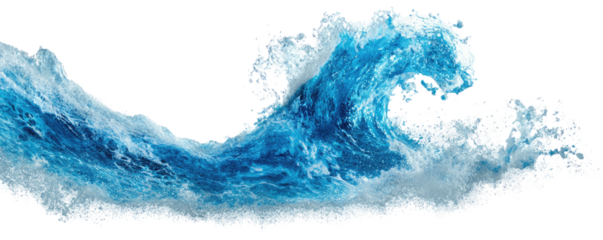 Abstract depiction of a powerful ocean wave