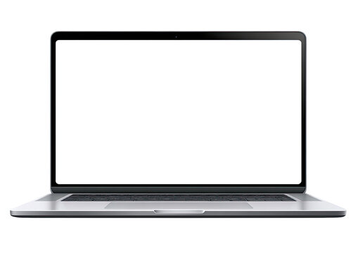Front view of a modern laptop