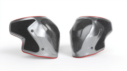 Fototapeta premium 3D realistic motorcycle elbow guard protective gear (clean modern detail, white isolated background