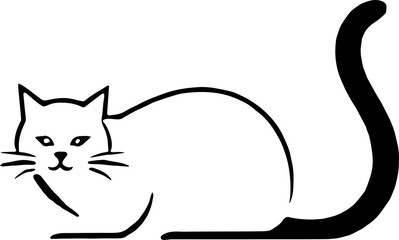 Creative Cat Graphic Element for Innovative Brand Identity