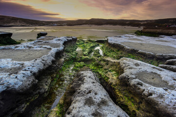 Peninsula Valdes coast landscape, World Heritage Site, Patagonia Argentina