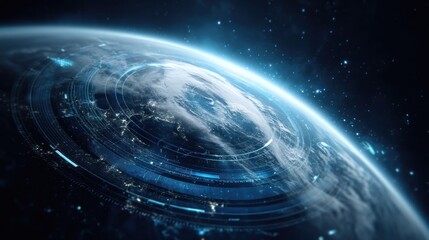 Digital earth globe