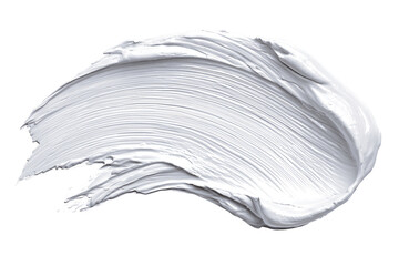 Abstract paint stroke, creamy white