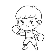 Cartoon child boy kid baby fun