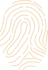 Detailed fingerprint illustration showcasing unique ridge patterns for security