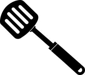 Potato Masher Silhouette Vector Black and White