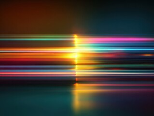 Abstract light streaks, night, city reflection, speed, energy, background, design