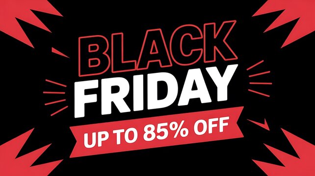 Black friday sale with up to 85 off discount
