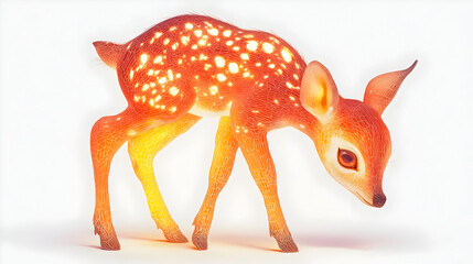 Glowing Baby Deer Portrait