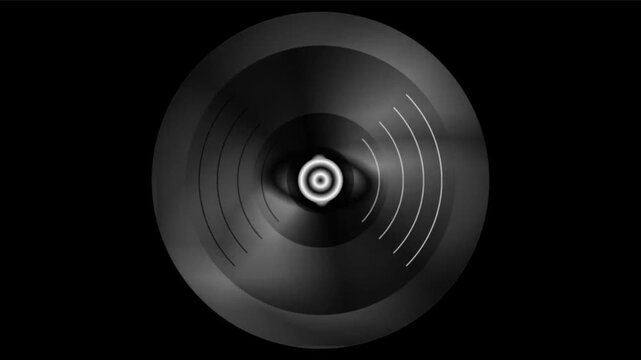 Fluid Black and White Marble Eye Illusion Animation with Swirling Ovals and Expanding Curves Creating Hypnotic Pulsating Infinite Tunnel Effect in a Seamless Loop
