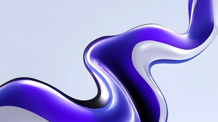 Flowing abstract liquid pattern in vibrant purple hues