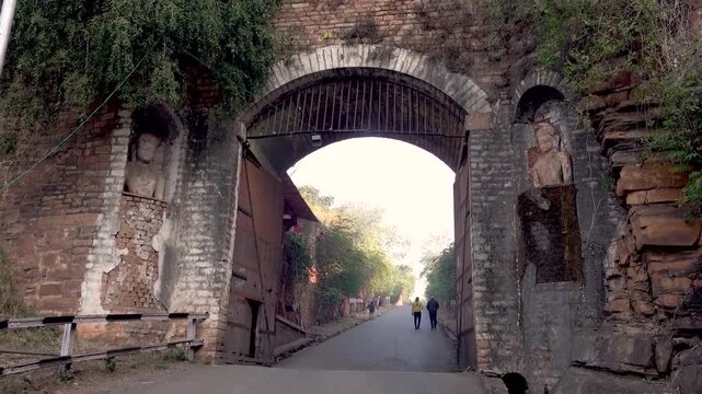 Gwalior fort india Landscape of historical building 